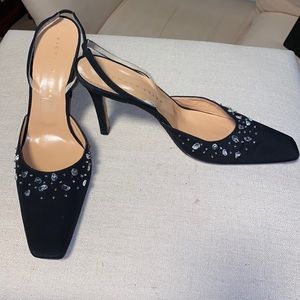 Rhinestone studded Richard Tyler slingback